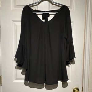 Black polyester top